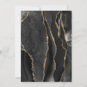 Black Agate Gold Erste heilige Kommune Einladung (Rückseite)