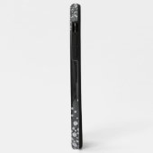 Black Agate mit Gold & Diamond Akzenten Case-Mate iPhone Hülle (Hinten/Links)