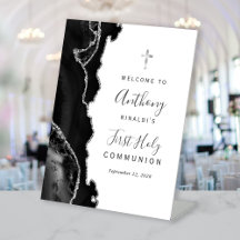 Black Agate Silver First Heilige Kommune Willkomme