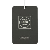 Black Air Freshener | Benutzerdefiniertes modernes Autolufterfrischer (Vorderseite)