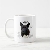 Black Akita History Design Kaffeetasse (Links)