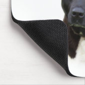 Black Akita History Design Mousepad (Ecke)