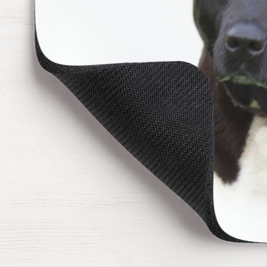 Black Akita History Design Mousepad (Ecke)