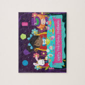 Black Alice Tea Party Jigsaw Puzzle (Vertikal)