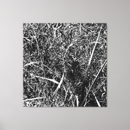 Black Alien Grass Leinwanddruck