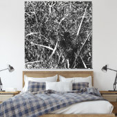 Black Alien Grass Leinwanddruck (Insitu (Schlafzimmer))