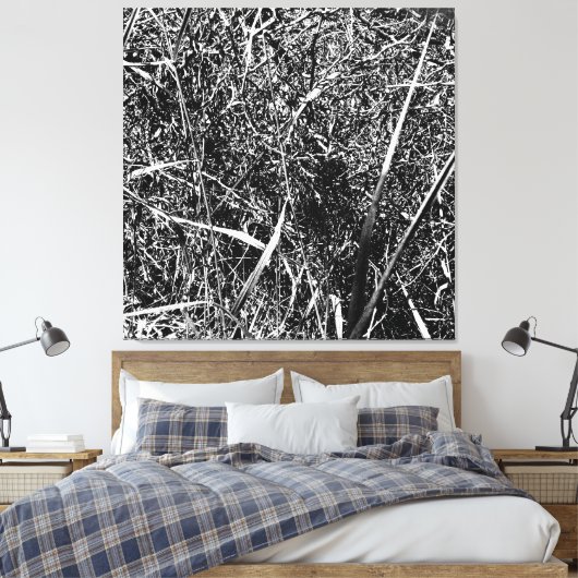 Black Alien Grass Leinwanddruck (Insitu (Schlafzimmer))