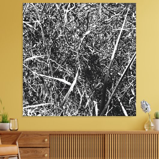 Black Alien Grass Leinwanddruck (Insitu (Wohnzimmer))