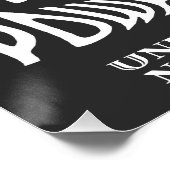 Black All Day 24/7 Slogan Graphic Poster (Ecke)