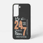 Black All Day 24/7 Slogan Graphic Samsung Galaxy Hülle (Rückseite)