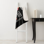 Black All Day 24/7 Slogan Graphic Sherpadecke (Beispiel)