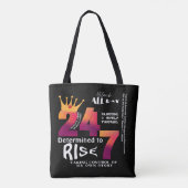 Black All Day 24/7 Slogan Graphic Tasche (Rückseite)