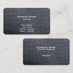 Black Alligator Business Card Visitenkarte