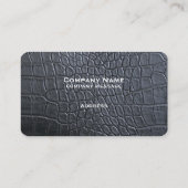 Black Alligator Business Card Visitenkarte (Rückseite)