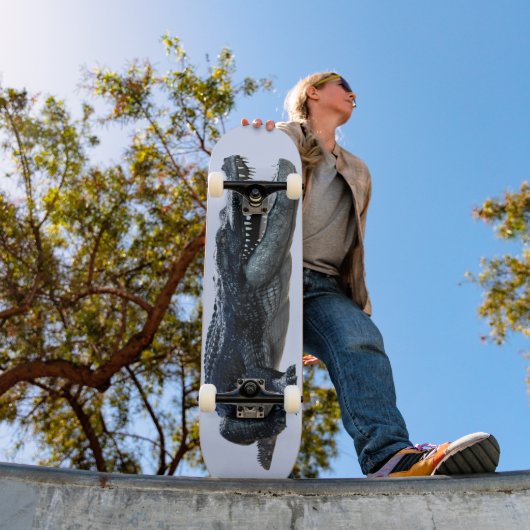 Black Alligator Crocodile Skateboard (Außenbereich 1)