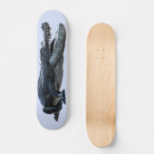 Black Alligator Crocodile Skateboard (Vorderseite)