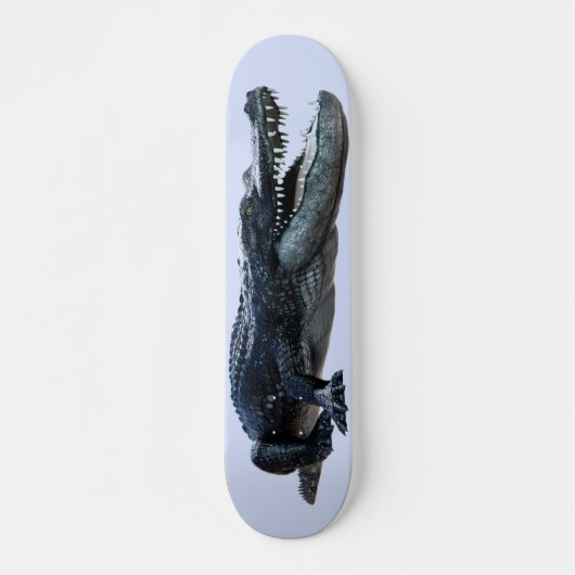 Black Alligator Crocodile Skateboard (Vorne)