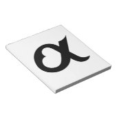 Black Alpheart Notizblock (angewinkelt)