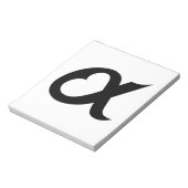 Black Alpheart Notizblock (Rotiert)