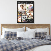 Black Always Remembered Forever Loved 9 Photos Leinwanddruck (Insitu (Schlafzimmer))