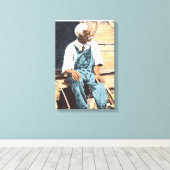 Black America "Old Joe" Leinwanddruck (Insitu (Holzboden))