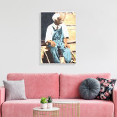 Black America "Old Joe" Leinwanddruck (Insitu (Wohnzimmer))