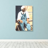 Black America "Old Joe" Leinwanddruck (Insitu (Holzboden))