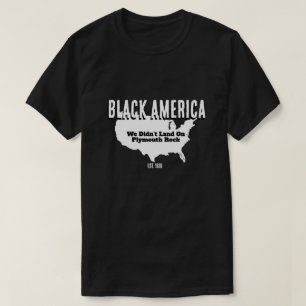 Black America/Plymouth Rock (beidseitig) T-Shirt