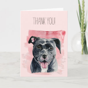 Black American Bulldog Watercolor   Danke