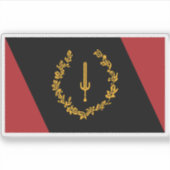 Black American Heritage Flag Aufkleber (Vorderseite)