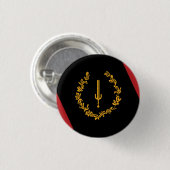 Black American Heritage Flag Button (Vorne & Hinten)