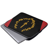 Black American Heritage Flag  Laptopschutzhülle (Vorne Knopf)