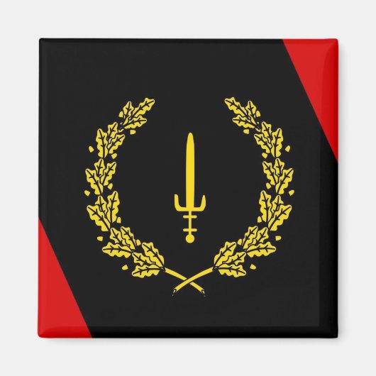 Black American Heritage Flag Magnet (Vorne)