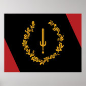 Black American Heritage Flag  Poster (Vorne)