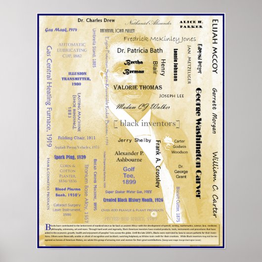 Black American Inventars Poster I (Vorne)