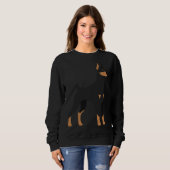 Black Amp Tan Doberman Pinscher 165 Sweatshirt (Vorne ganz)