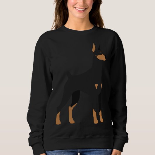 Black Amp Tan Doberman Pinscher 165 Sweatshirt (Vorderseite)