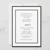 Black Ampersand alles in einem UAWG DETAILS Hochze Einladung (Vorderseite)