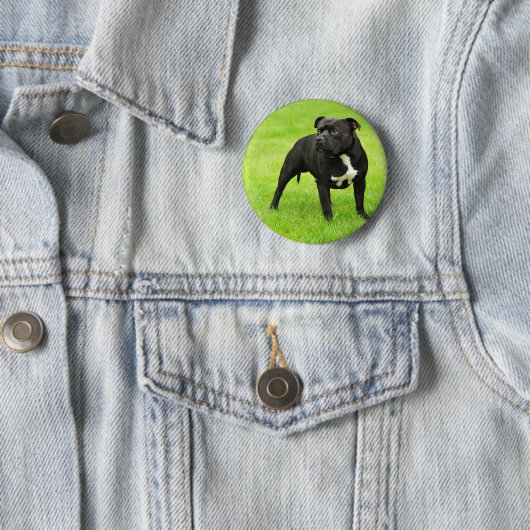 Black Amstaff Button (Beispiel)