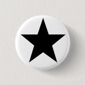 Black Anarchy Star (klassisch) Button (Vorderseite)