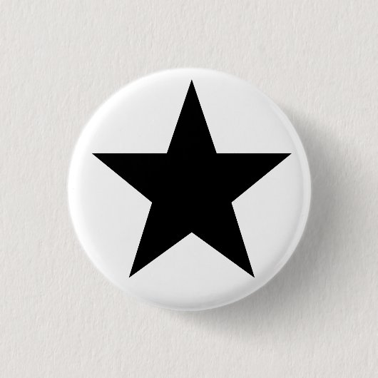 Black Anarchy Star (klassisch) Button (Vorderseite)