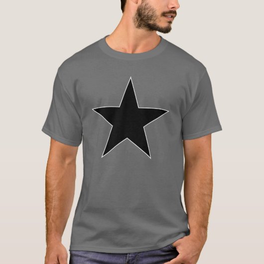Black Anarchy Star (klassisch) T-Shirt (Vorderseite)