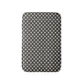 Black and Beige Bath Mat Badematte (Vorderseite Vertikal)