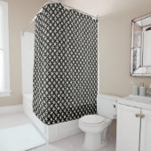 Black and Beige Shower Curtain Duschvorhang (Beispiel)