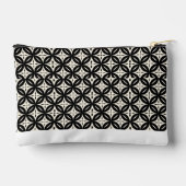 Black and Beige Small Zubehörtasche (Rückseite)