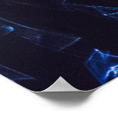 Black and blue abstract painting poster (Ecke)