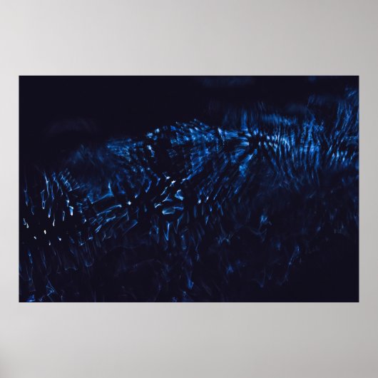 Black and blue abstract painting poster (Vorne)