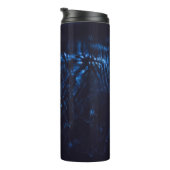 Black and blue abstract painting thermosbecher (Nach rechts gedreht)