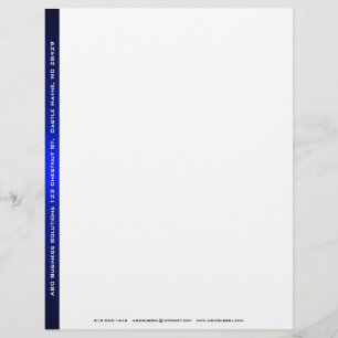 Black and Blue Business Letterhead Briefkopf