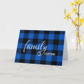 Black and Blue Kariert Brother in Schwiegereltern Karte (Gelbe Blume)